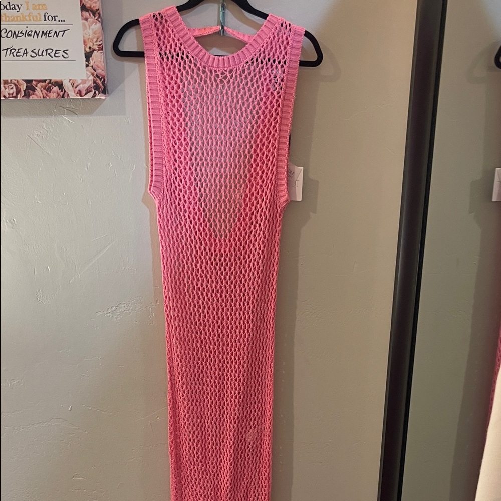 Beach Riot Pink Knit Maxi Dress